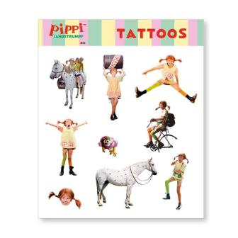 Tattoo Pippi Langstrumpf 9-tlg.
