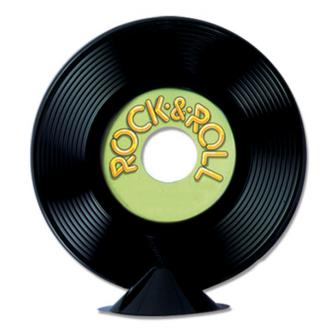 Tischdeko Rock & Roll-Schallplatte 23 cm 