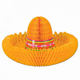 Tischdeko Sombrero aus Wabenpapier 30 cm