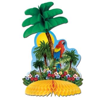 Tischdeko Tropische Insel 30 cm