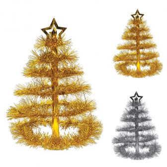 Tischdeko "Glitzernder Weihnachtsbaum" 41 cm