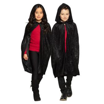 Umhang für Kinder Gruselnacht 115 cm-schwarz