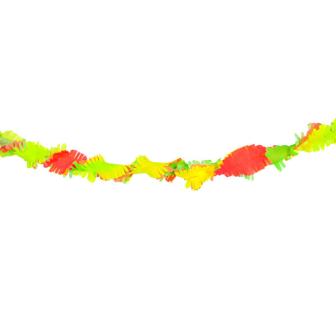UV Leucht-Girlande aus Krepp 6 m