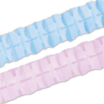 Wabenpapier-Girlande "Zarter Farbton" 3,7 m 