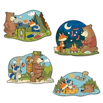 Wanddeko "Der Natur auf der Spur" 4-tlg.