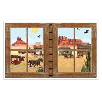 Wanddeko "Fenster zum Wilden Westen" 157 cm