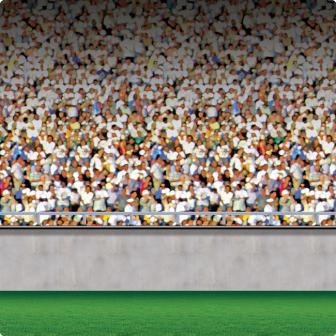 Wanddeko Großes Stadion Tribünen Unten 1,2 x 9,1 m