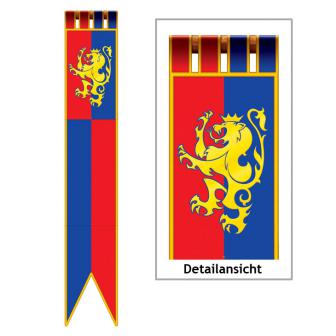 Wanddeko Fahne "Ritterwappen" 1,8 m