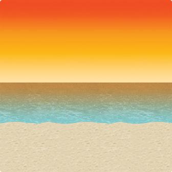 Wanddeko "Sonnenuntergang" 910 cm