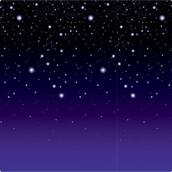 Wanddeko Sternenklare Nacht 1,2 x 9,1 m