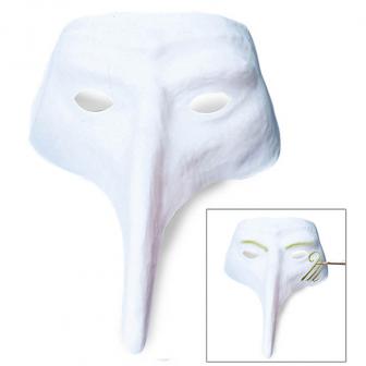 Weiße venezianische Maske