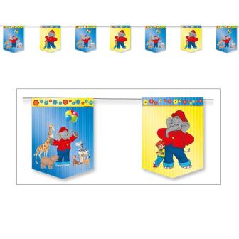 Wimpel-Girlande "Benjamin Blümchen" 3,5 m