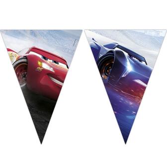 Wimpel-Girlande "Blitzschnelle Cars" 2,3 m