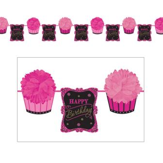 Wimpel-Girlande "Fabulous Birthday" 3,65 m 