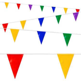 Wimpel-Girlande Kunterbunt 10 m