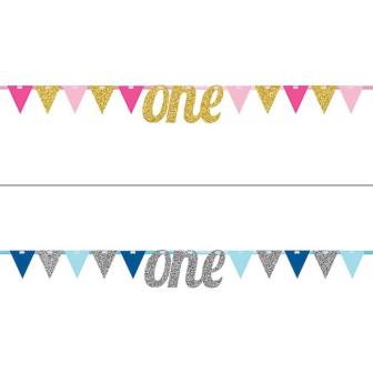 Wimpel-Girlande "Number one" 2,74 m