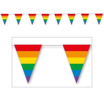 Wimpel-Girlande Regenbogen-Pride 3,5 m