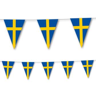 Wimpel-Girlande "Schweden" 3,5 m