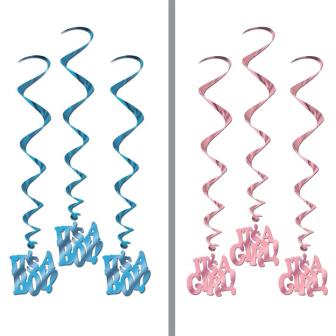 Wirbel-Deckenhänger "Baby-Glück" 5er Pack 102 cm 