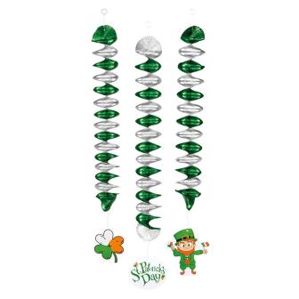 Wirbel-Deckenhänger "Fröhlicher St. Patrick's Day" 3er Set