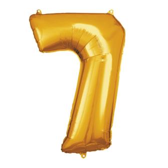 XL Folienballon-Zahl Gold-7