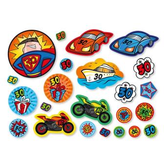 XXL-Konfetti "30. Geburtstag" 69-tlg.