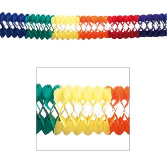 XXL Waben-Girlande bunt 10 m