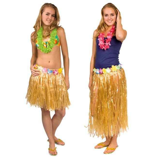 Hawaiirock Mottoparty Hawaii Hularock Röcke Kinder Damen Kostüm Hawai 