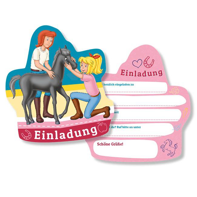 Einladungskarten "Bibi und Tina" 6er Pack günstig kaufen bei PartyDeko.de