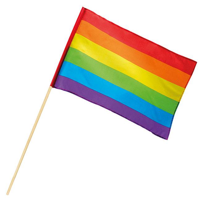 Flagge Fahne Regenbogen 30 x 45 cm 