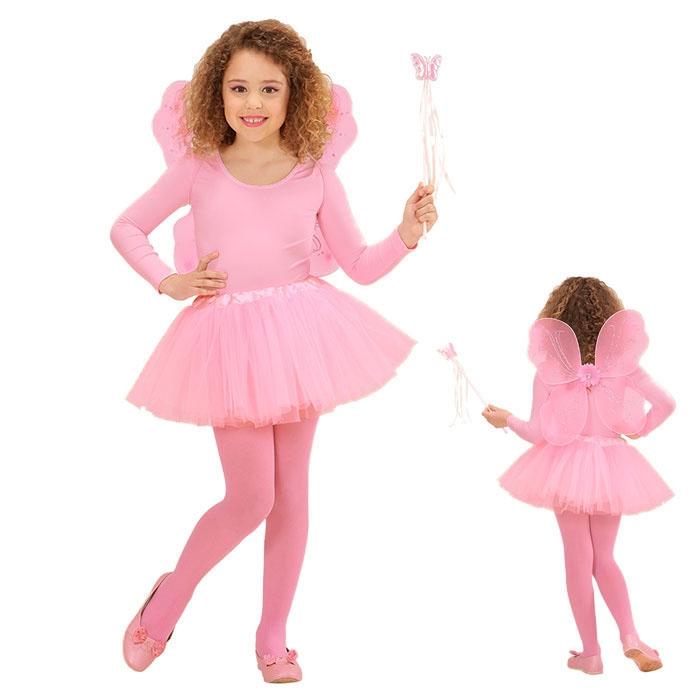 Kimokawaii Madrid Kostüm In Rosa – Chulapa-Kleid Mit Decke, Tuch & Tasche Für Mädchen (5-6 Jahre)