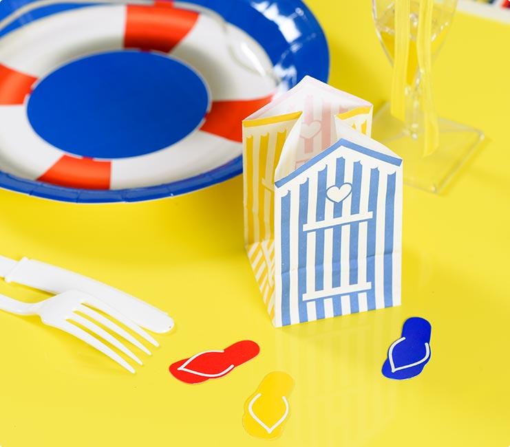 Lichttüten "Tag am Meer" 6er Pack günstig kaufen bei PartyDeko.de