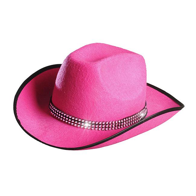Pinker Lady Cowboyhut günstig kaufen bei PartyDeko.de