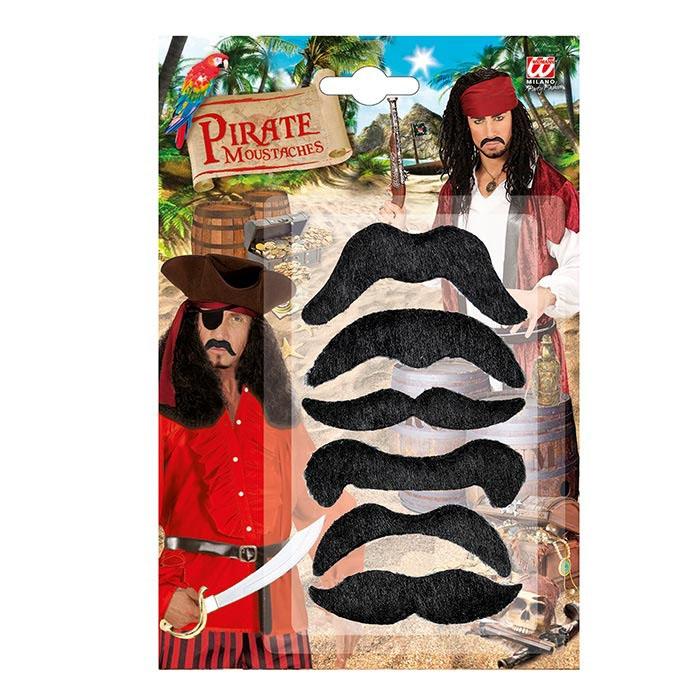 Party Discount Bartkarte Mit 6 Bärten – Schwarz, Braun & Rot Für Kostüme & Verkleidung