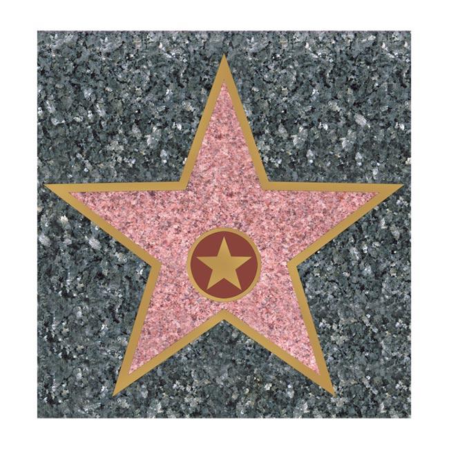 Selbstklebende Raumdeko Walk Of Fame 29 5 Cm Gunstig Kaufen Bei Partydeko De