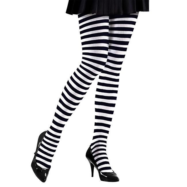 gestreifte strumpfhose