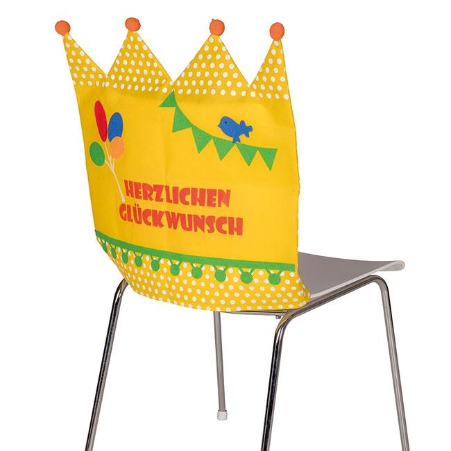 Stuhlhusse GeburtstagsKrone 50 cm günstig kaufen bei PartyDeko.de