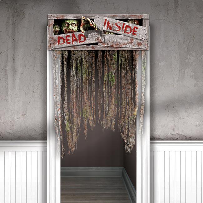 Tür-Vorhang Zombie Invasion 96,5 x 137 cm günstig kaufen bei PartyDeko.de