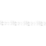 Einfarbige Wabenpapier-Girlande 360 cm-weiß