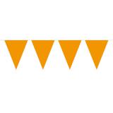 Einfarbige Wimpel-Girlande 10 m-orange