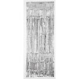 Metallic-Türvorhang Lametta Glamour 241 cm-silber