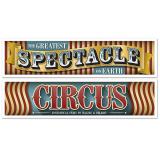 Banner "Spektakuläre Zirkuswelt" 2-tlg.