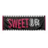 Banner "Sweet Sixteen" 220 cm