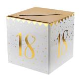Brief- und Kartenbox 18. Geburtstag "Golden Times"