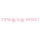 Buchstaben-Girlande "Sweet Baby Shower" 170 cm-rosa