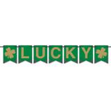 Buchstaben-Girlande "Lucky" 1,83 m