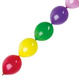 Bunte Kettenluftballons 10er Pack