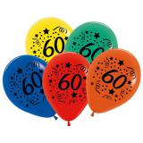 Bunte Luftballons 60. Geburtstag 7er Pack