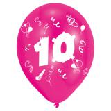 Bunte Luftballons "Geburtstagsspaß" 8er Pack-10