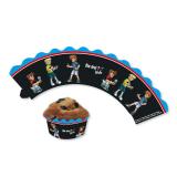 Deko-Banderolen für Muffins Drei Fragezeichen 12er Pack